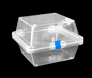 Elastic Membrane Boxes with Hinged Lids 50 x 50mm